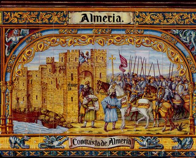 Conquista di Almeria da parte dei Re Cattolici nel 1488 da Spanish School