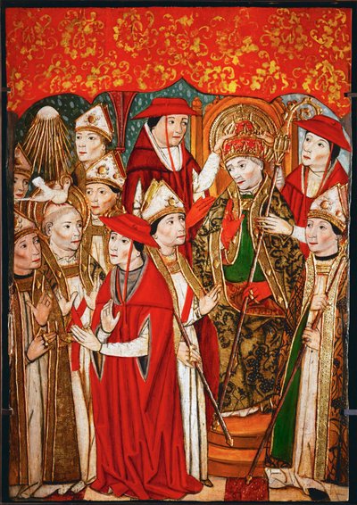 Consacrazione di un Papa (olio su tavola) da Spanish School