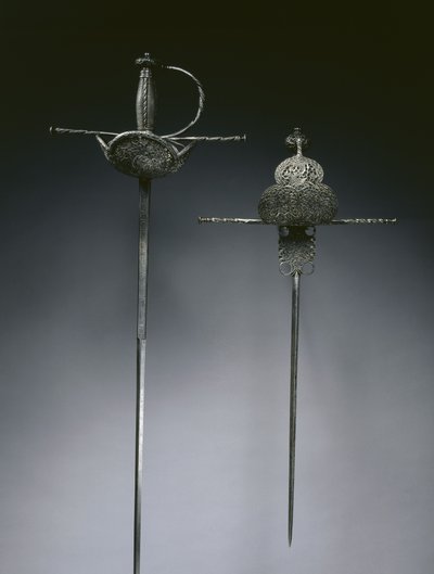 Spade con elsa a coppa, c.1650 da Spanish School