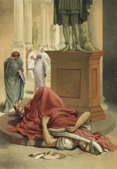 Morte di Giulio Cesare, Roma, 44 a.C. da Spanish School