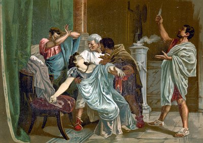 Morte di Lucrezia da Spanish School
