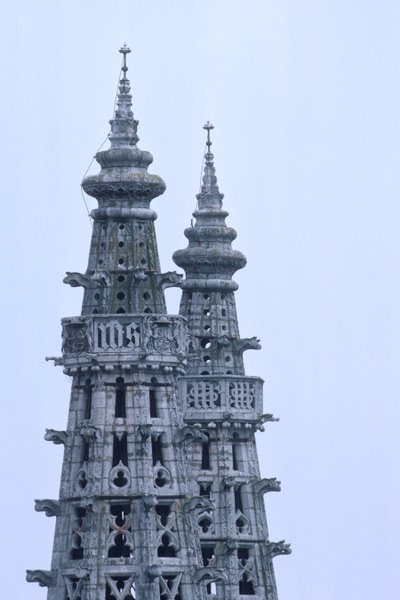 Dettaglio delle guglie del campanile da Spanish School