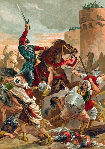 El Cid minaccia la città di Valencia da Spanish School