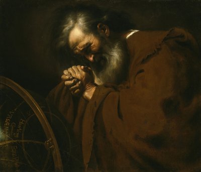 Eraclito, il Filosofo Piangente, c.1630 da Spanish School