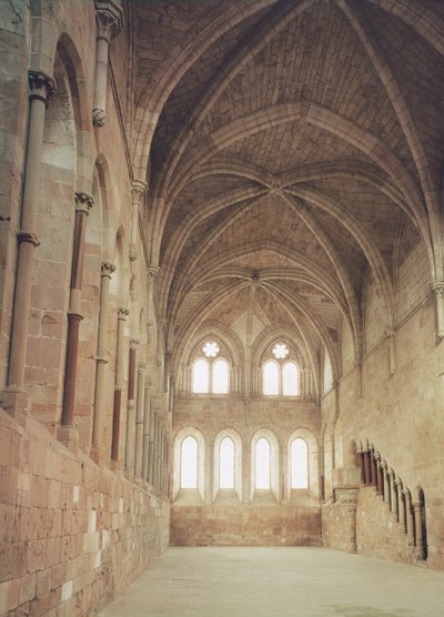 Interno del refettorio del monastero, 1215 da Spanish School