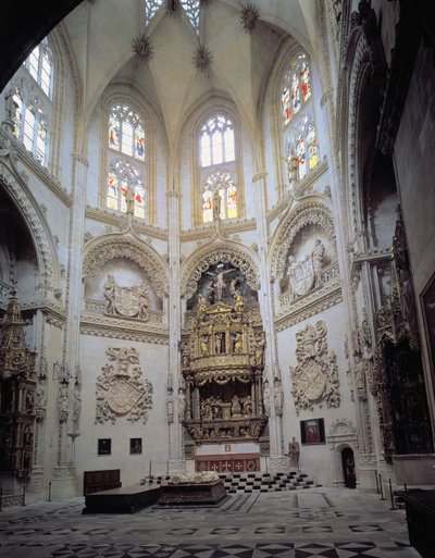 Vista interna della Capilla del Condestable, fine XV secolo da Spanish School