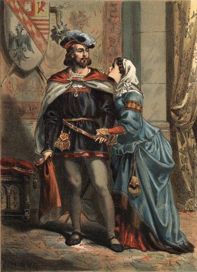 Giovanna di Castiglia detta La Pazza (1479-1555), regina di Castiglia, e suo marito Filippo il Bello (1478-1506), re di Spagna e arciduca d