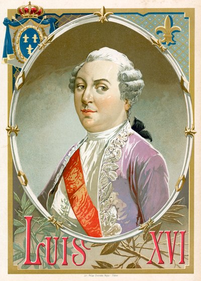 Re Luigi XVI di Francia da Spanish School