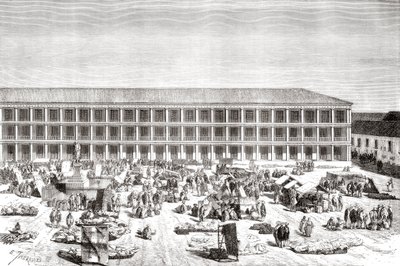 La Casa de los Portales, Plaza de Simon Bolivar, precedentemente Plaza de la Constitución, Bogotá, Colombia da Spanish School