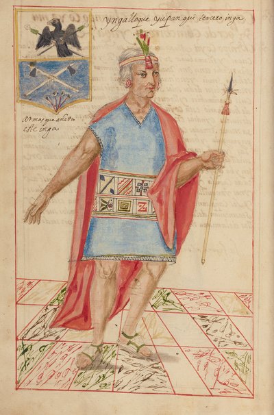 Lloque Yupanqui, 1616 (manoscritto) da Spanish School