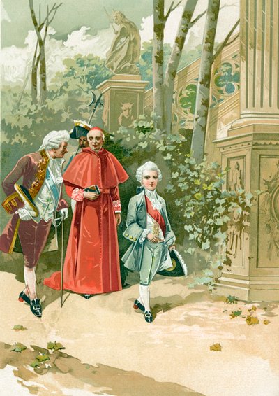 Luigi XV da bambino nel Giardino delle Tuileries da Spanish School