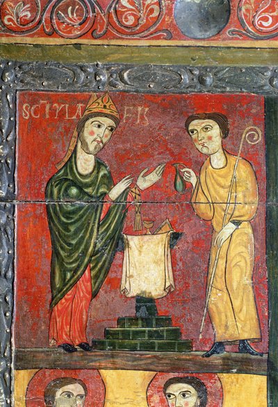 Messa di San Ilario, altare (dettaglio) da Spanish School