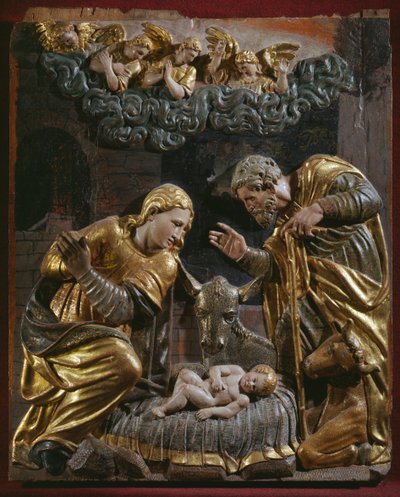 Natività, dettaglio di un altare rinascimentale da Spanish School