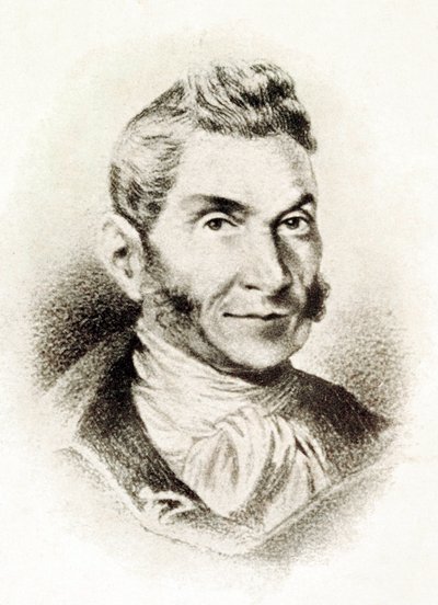 Ritratto di Bartolome Jose Gallardo Blanco (1776-1852), intellettuale spagnolo (litografia del XIX secolo) da Spanish School