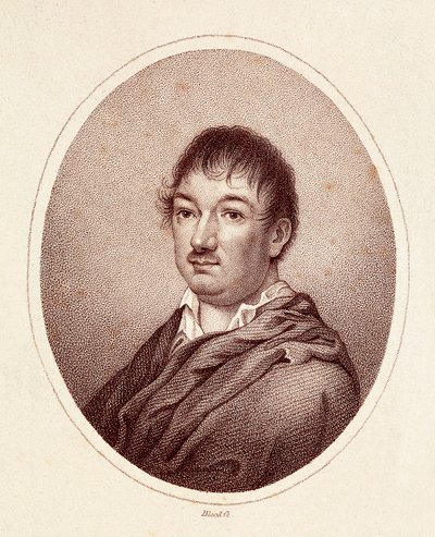 Ritratto di Leandro Fernandez de Moratin (1760-1828), scrittore spagnolo. Incisione XIX secolo. Biblioteca Nazionale di Madrid da Spanish School