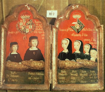 Ritratti dei figli di Filippo I (1478-1506) Il Bello e Giovanna 