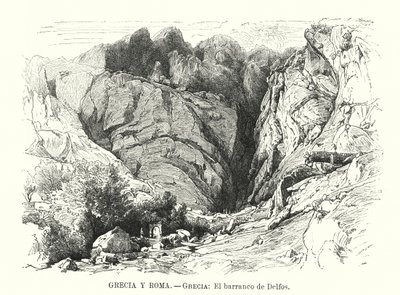 Burrone di Delfi, Grecia da Spanish School