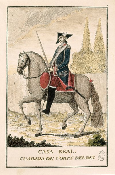 Guardia reale a cavallo da Spanish School