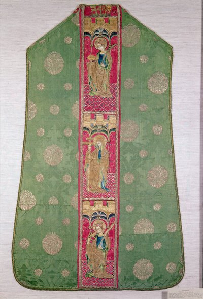 Casula spagnola, c.1425-50 (seta ricamata) da Spanish School