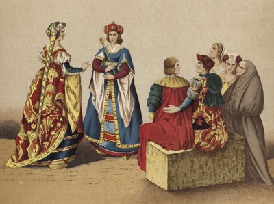 Costumi spagnoli del XV secolo da Spanish School