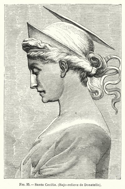 Santa Cecilia, bassorilievo di Donatello da Spanish School