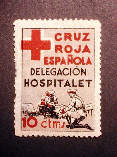 Francobollo commemorativo della Croce Rossa Spagnola (la delegazione ospedaliera) da Spanish School