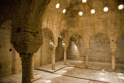 Sala del vapore nei bagni arabi, Granada da Spanish School