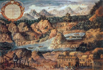 La Conquista del Guatemala nel 1524 da Spanish School