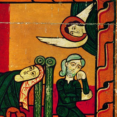 La Natività, pannello laterale di un altare, catalano (dettaglio) da Spanish School