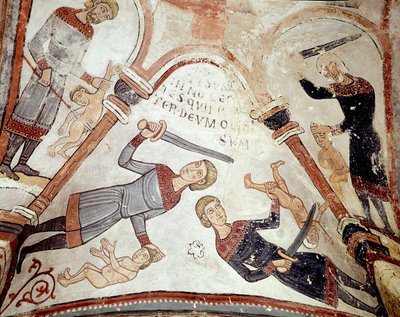 Il ciclo dei mesi: il massacro degli innocenti (dettaglio) da Spanish School