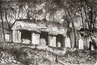 La facciata del palazzo a Palenque, Messico meridionale da Spanish School