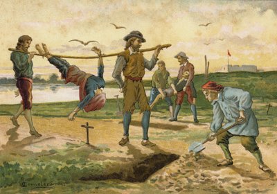 Li seppellirono sulla riva del fiume da Spanish School