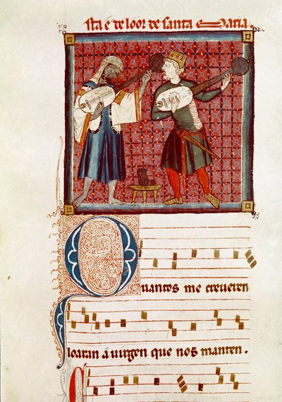 Due musicisti, uno moresco e l