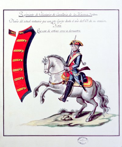 Uniforme dei volontari del reggimento di cavalleria dell