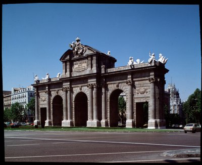 Vista della Porta di Alcalá (1778) da Spanish School