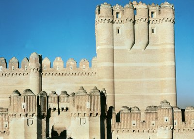 Veduta del castello, costruito c.1453 da Spanish School