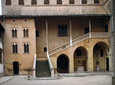 Vista del palazzo ducale del Generale dei Gesuiti Francesco Borgia (San Francesco di Borja), Duca di Gandia (1510-1572). Gandia, Spagna da Spanish School