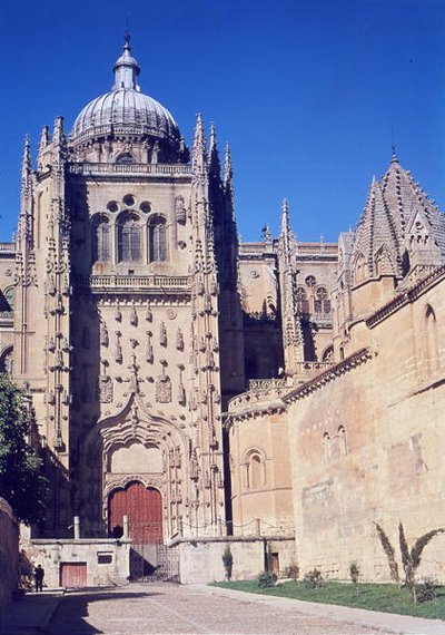 Vista del portale sud e della Torre del Gallo da Spanish School