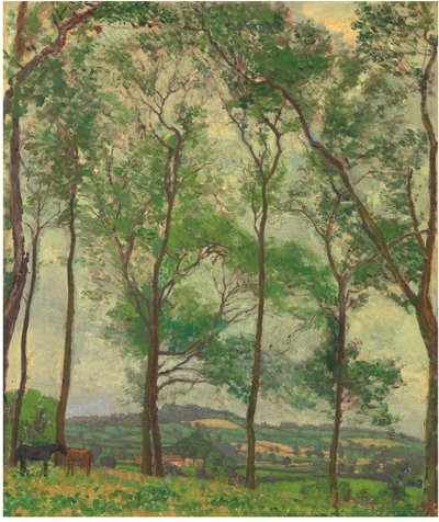 Paesaggio del Somerset, vicino ad Applehayes, c.1910 da Spencer Frederick Gore