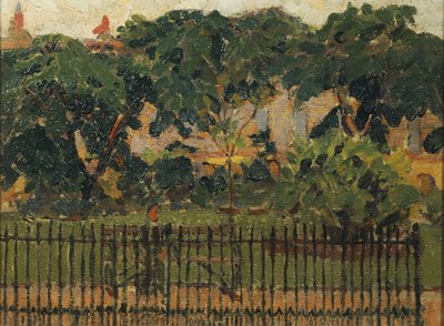 Le ringhiere del parco, Mornington Crescent da Spencer Frederick Gore
