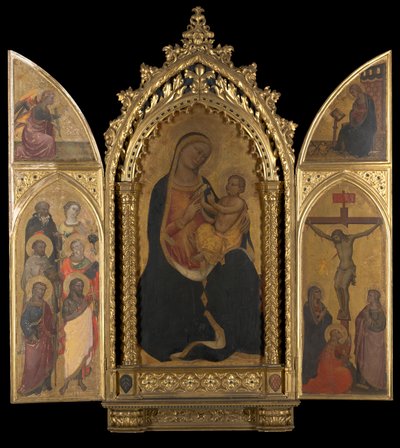 La crocifissione con la Vergine Annunciata da Spinello Aretino