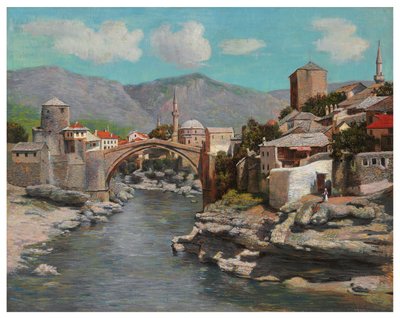 Il vecchio ponte di Mostar, Bosnia da Spiro Bocaric