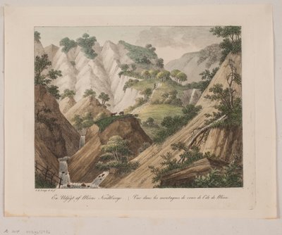 Una vista delle montagne di gesso di Møn da Søren L. Lange