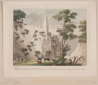 Vista della Sommerspiret nelle montagne di gesso a Møn da Søren L. Lange