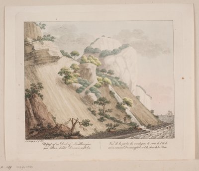 Vista di una parte delle scogliere di gesso a Møn, chiamata la Sedia della Regina da Søren L. Lange