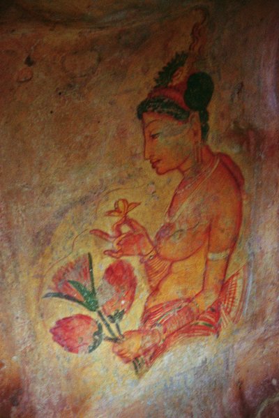 Le Danzatrici delle Nuvole, dalla Fortezza di Roccia (dettaglio) da Sri Lankan School