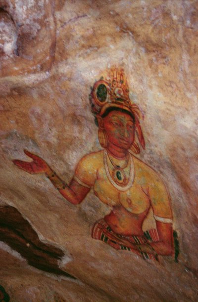 Le Danzatrici delle Nuvole, dalla Fortezza di Roccia (dettaglio) da Sri Lankan School