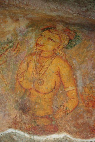 Le Danzatrici delle Nuvole, dalla Fortezza di Roccia (dettaglio) da Sri Lankan School