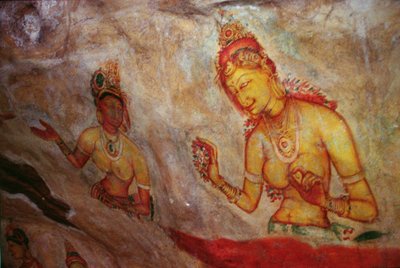 Le Danzatrici delle Nuvole, dalla Fortezza di Roccia (dettaglio) da Sri Lankan School