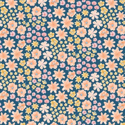 Motivo fiori selvatici del deserto Mojave da Stacy Hsu